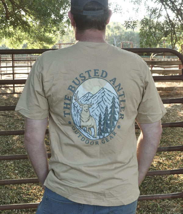 Busted Antler T-Shirt Logo on Back