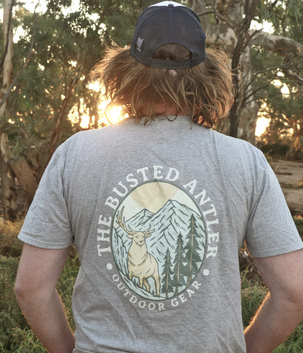 Busted Antler T-Shirt Logo on Back