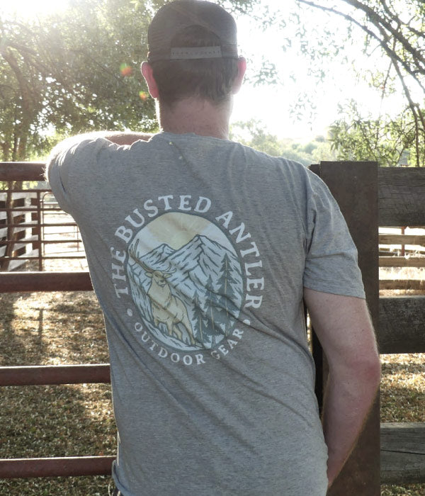 Busted Antler T-Shirt Logo on Back