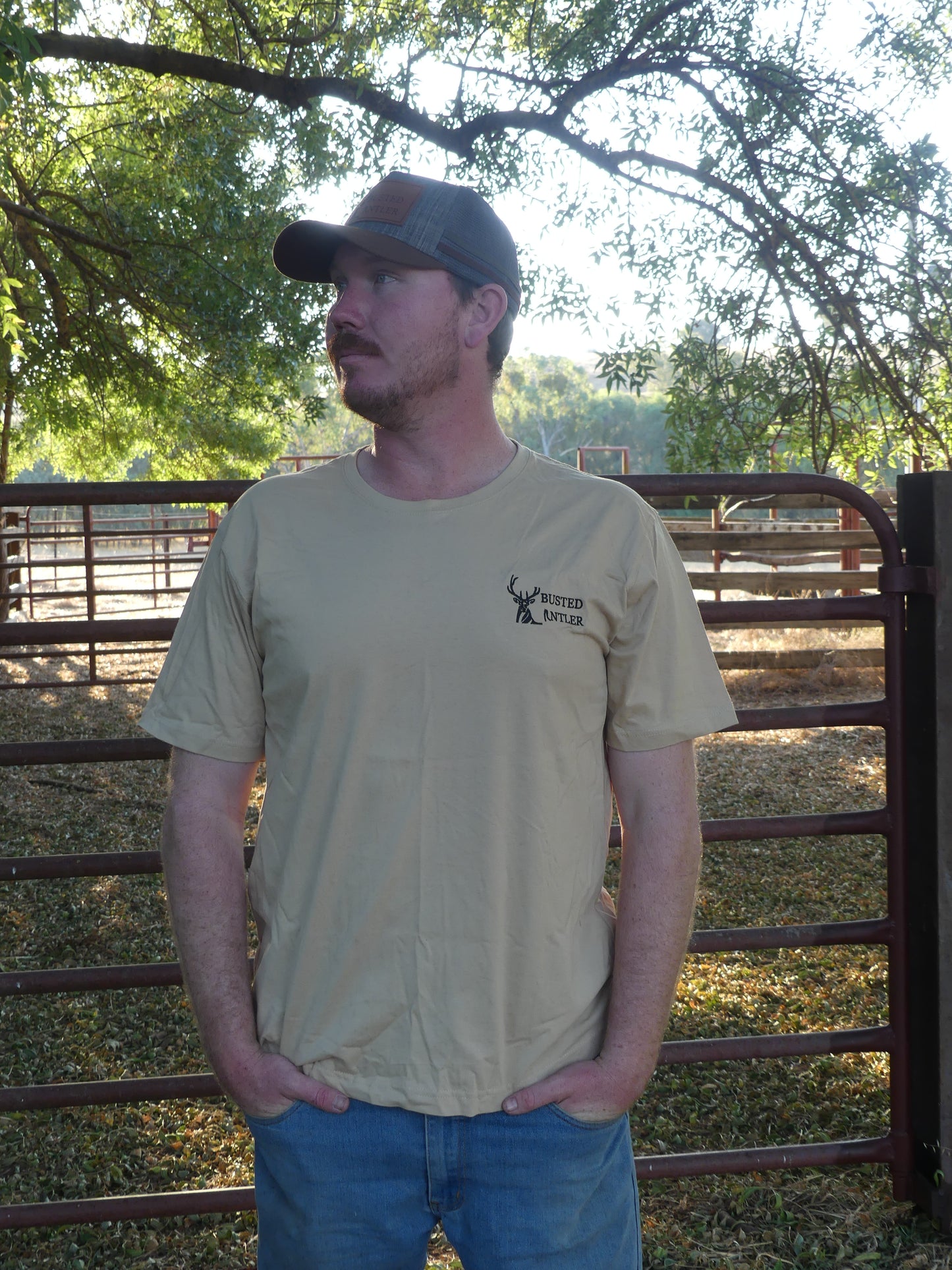 Busted Antler T-Shirt Logo on Back